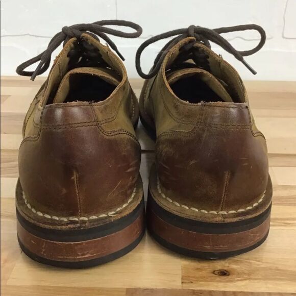 Cole Haan tan distressed leather dress shoes slightly worn leather shoes size 7 - Picture 2 of 14
